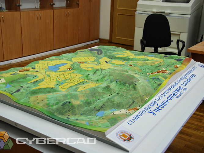 3D печать макета по данным GIS