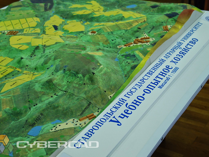 3D печать макета по данным GIS