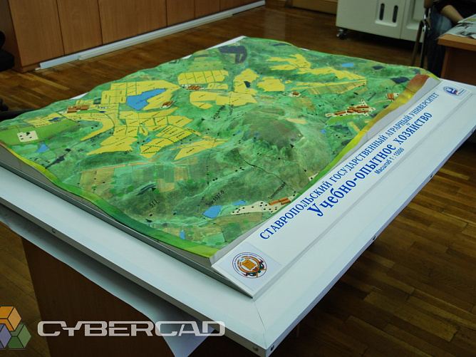 3D печать макета по данным GIS