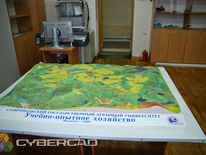 3D печать макета по данным GIS