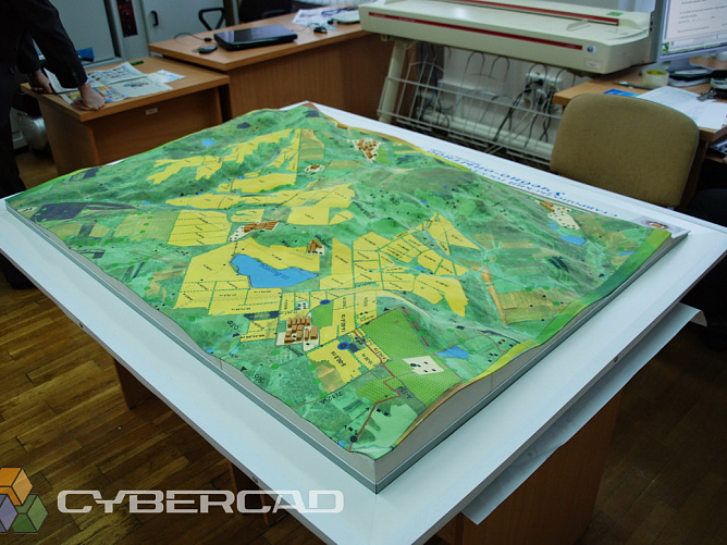 3D печать макета по данным GIS