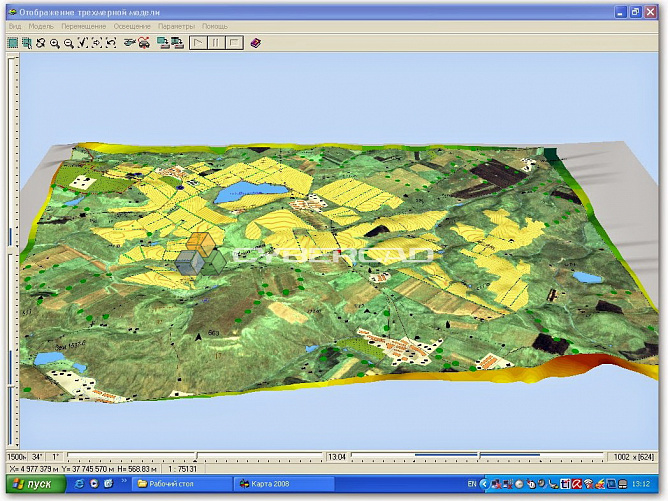 3D печать макета по данным GIS