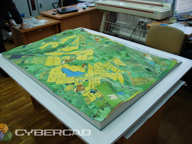 3D печать макета по данным GIS